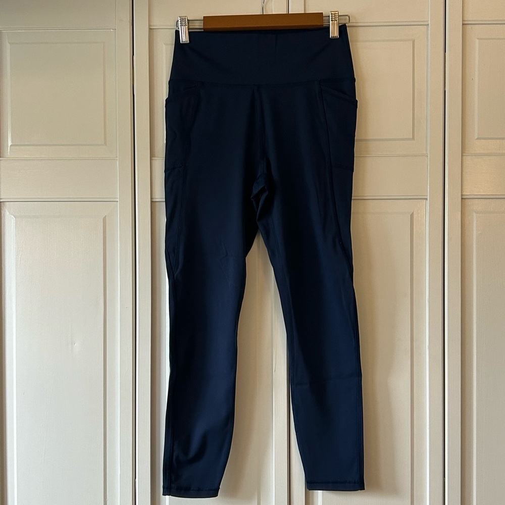 Gottex Blue Performance Leggings with Elastic Waistband